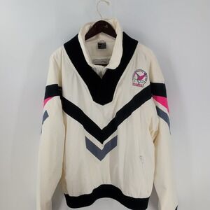 Vintage White Stag Subaru Freestyle World Cup Thinsulate Ski Jacket Ivory XL